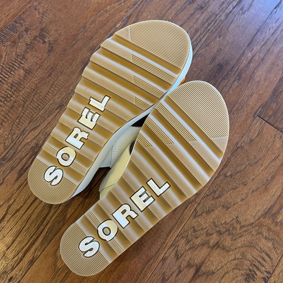 Sorel Cameron Puff Leather Wedge Slide Sandals Womens Size 7 - Picture 7 of 8